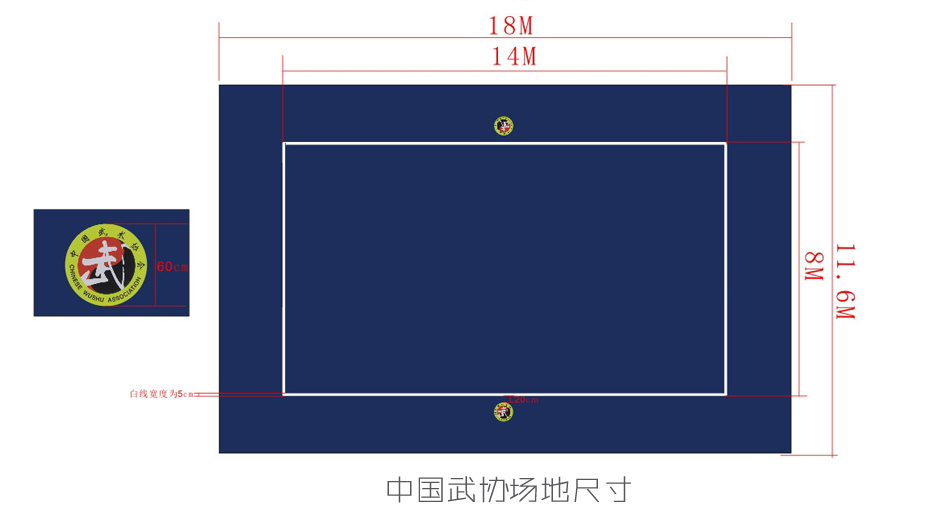 中国武协 武术地毯 武术比赛场地